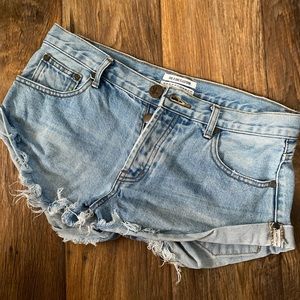One x oneteaspoon denim shorts